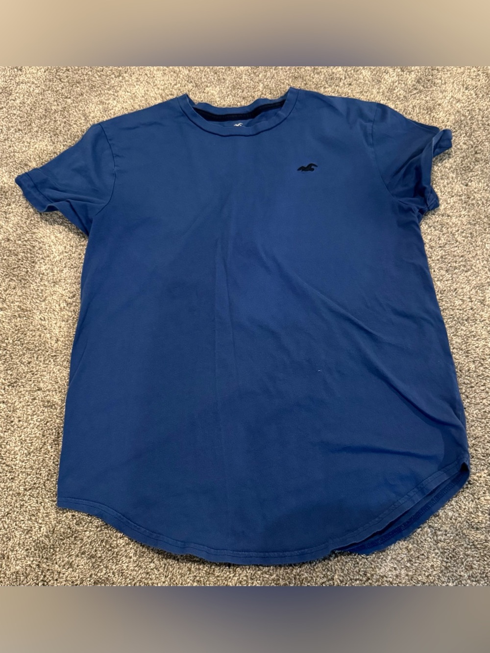 Hollister Short Sleeve Crew Tee in Navy Blue